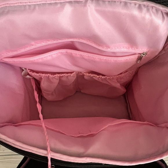 Disney Baby Minnie Mouse Gray & Pink Insulated Pocket Backpack Diaper Bag - Picture 13 of 15